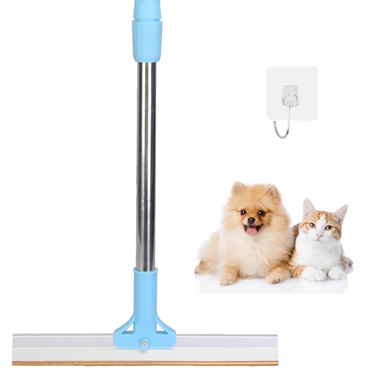 Pet Hair Removal Rake with Telescopic Handle – Copper-Edge Fur Scraper for Carpets and Rugs – view 10