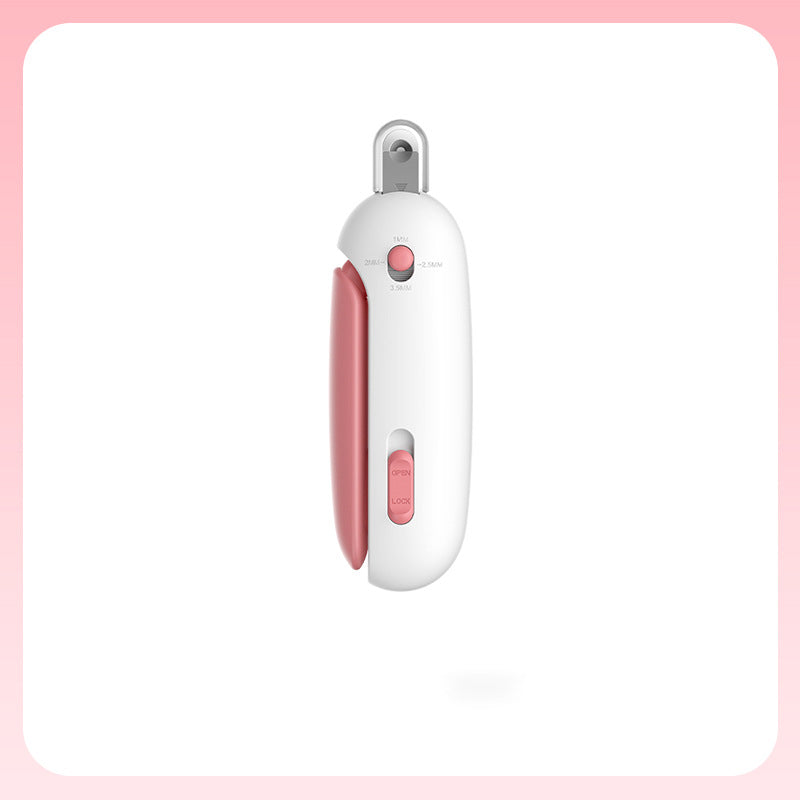 Push-Style Cat Nail Clippers – Compact Press-Down Trimmer, 4.6 in Long, Blue or Pink – view 6