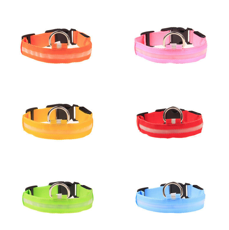 LED Light-Up Dog Collar – Glow-in-the-Dark Night Safety Collar, 6 Colors, Sizes XXS–XL, Rechargeable Options – view 4