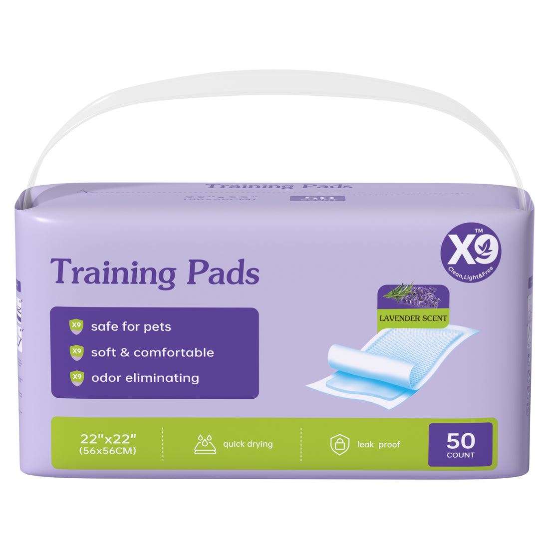 Lavender Scented Dog Training Pads – Leak-Proof Puppy Pee Pads