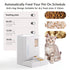 Wi-Fi Automatic Pet Feeder and Water Dispenser 2-in-1 Set – App Controlled, White