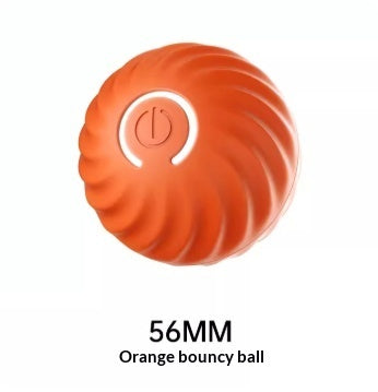 USB Jumping Ball Dog Toy – Bouncy Ball with Spare Shells &amp; Spiky Sleeves, Blue or Orange – view 12