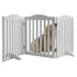Freestanding Foldable Wooden Dog Gate – 3 Panels, 24 in Tall, White