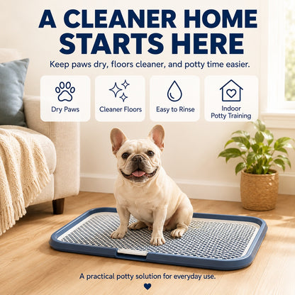 Dog Potty Tray with Removable Mesh Grate – Leak-Proof Indoor Dog Toilet, 25.6 x 19.7 in – view 8