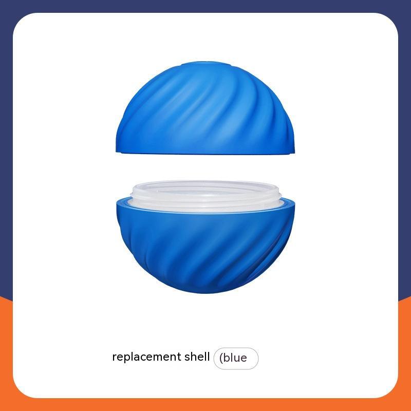 USB Jumping Ball Dog Toy – Bouncy Ball with Spare Shells &amp; Spiky Sleeves, Blue or Orange – view 7