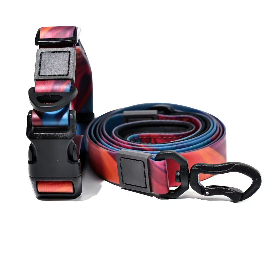 Waterproof PVC Coated Dog Leash Set – Bright Heat-Transfer Print, Easy Clean, 15, 20 &amp; 25 mm, 4 Colors – view 10