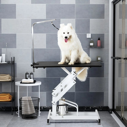 Hydraulic Z-Lift Dog Grooming Table – Heavy-Duty, Adjustable 21"–36" Height, Arm &amp; Noose – view 5
