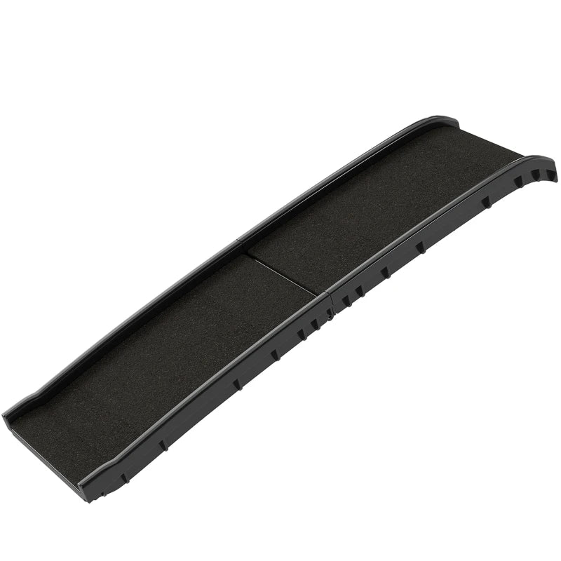 Foldable Dog Car Ramp – 61-Inch Gentle Slope, High-Traction Surface, Side Rails, Black – view 8