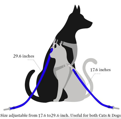 Dog Car Seat Belt 2-Pack – Adjustable Nylon Pet Safety Belt for Dogs &amp; Cats, 16.9–27.2 in, Black – view 3