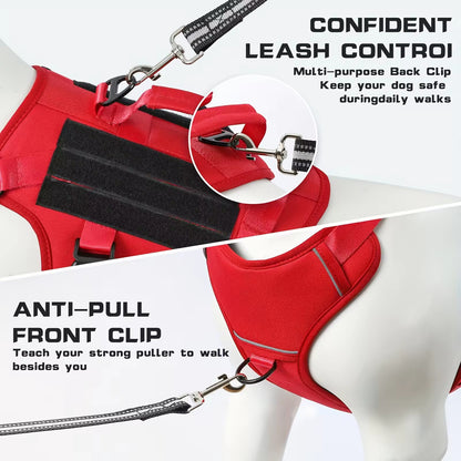 Tactical Dog Harness Vest – 1000D Nylon, Reflective, Dual Handles, Adjustable, S–XL – view 5