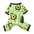 Four-Legged Cotton Dog Pajamas Jumpsuit, One-Piece Pet Onesie in Grass Green – view 4