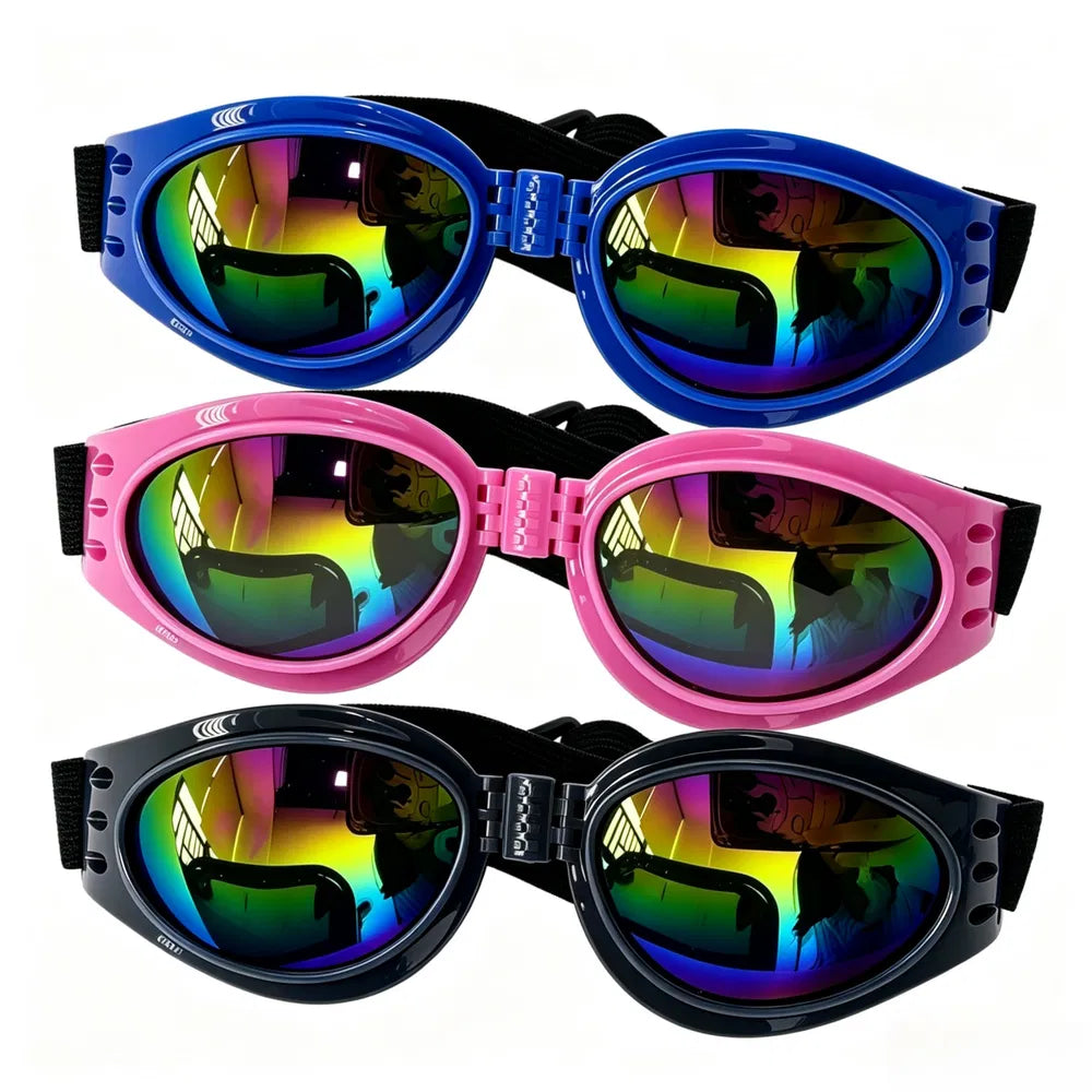 Pet Sunglasses 3-Pack, White, Black &amp; Pink – Foldable Goggles for Small Dogs &amp; Cats – view 11