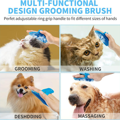 7-in-1 Dog Paw Cleaner Kit with Paw Washer Cup, Bath Brush, Toothbrushes and Towels, Blue – view 5