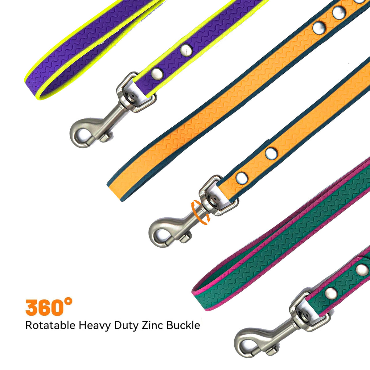 Two-Tone Waterproof Dog Training Leash – PVC Coated Long Line for Recall, 10, 16 &amp; 33 ft – view 6