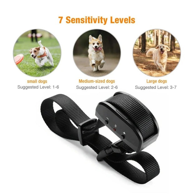 Automatic Anti-Bark Dog Collar – Sound &amp; Static Bark Control, Adjustable 12–20 in – view 3