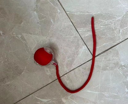 Rechargeable Rolling Pet Toy with Rope Tail for Indoor Cats and Gentle Dogs – view 5
