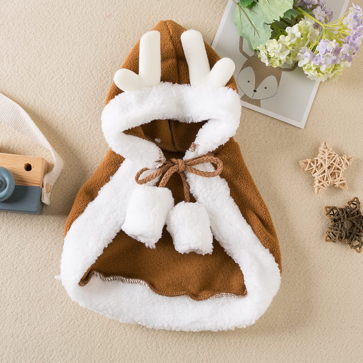 Christmas Pet Cloak – Red Riding Hood &amp; Reindeer Cape
