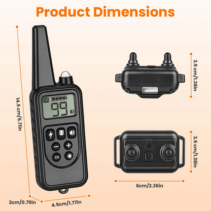 Remote Dog Training Collar – 875 Yard Range, 4 Modes, IP68 Waterproof, 1 or 2 Collars – view 10