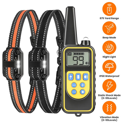 Remote Dog Training Collar – 875 Yard Range, 4 Modes, IP68 Waterproof, 1 or 2 Collars – view 14