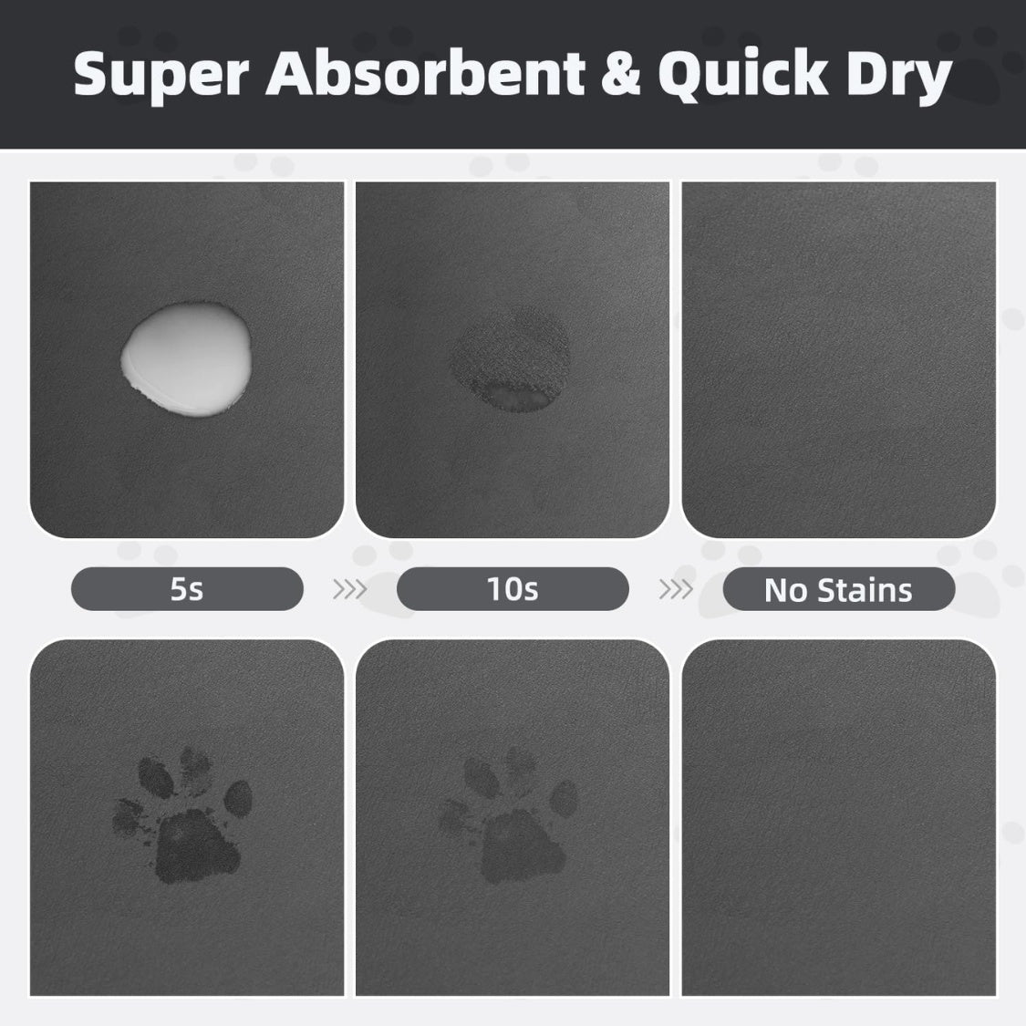 Absorbent Pet Feeding Mat for Dog &amp; Cat Bowls – Quick-Dry, Non-Slip Rubber Backing – view 4