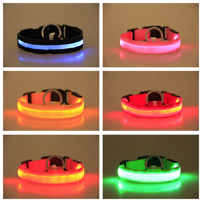 LED Light-Up Dog Collar – Glow-in-the-Dark Night Safety Collar, 6 Colors, Sizes XXS–XL, Rechargeable Options – view 5