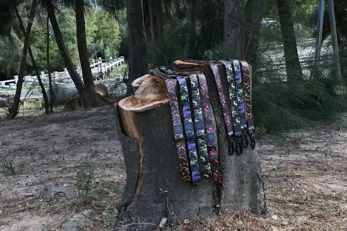 Camo Embossed Dog Leash &amp; Collar Set – Waterproof PVC, Soft Neoprene Handle, 15, 20 &amp; 25 mm, 4 Colors – view 7