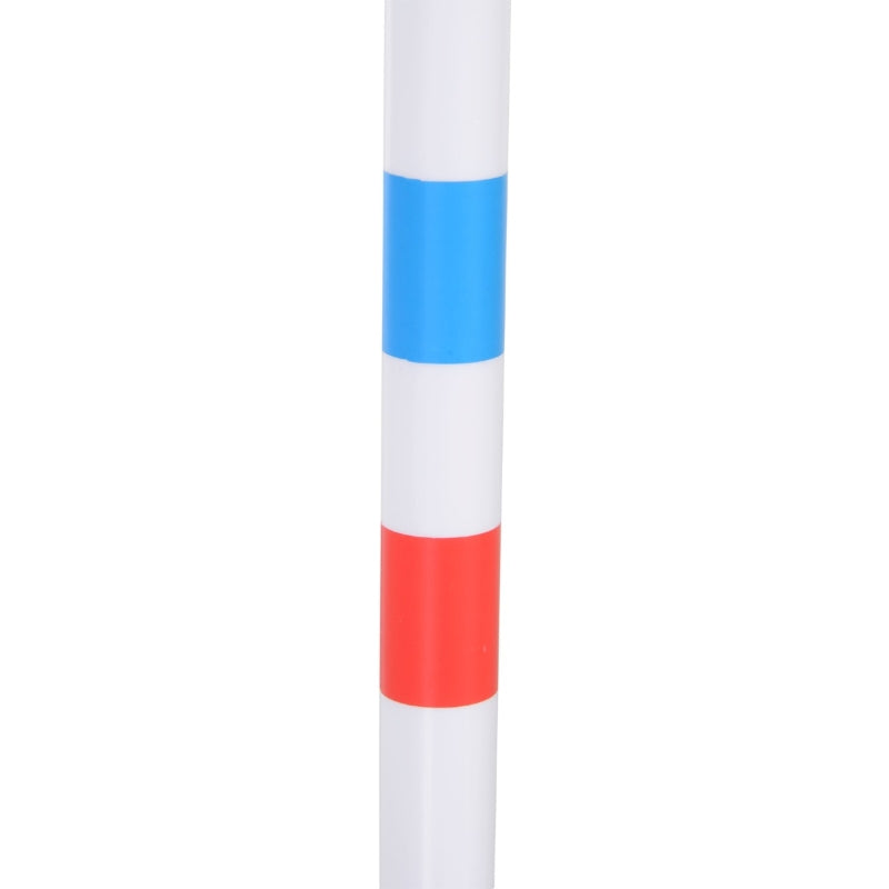 Dog Agility Weave Pole Set – 6 Adjustable Poles with Oxford Carry Bag, White – view 5