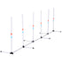 Dog Agility Weave Poles – 6-Pole Set, 129 in Course with Storage Bag, White – view 9