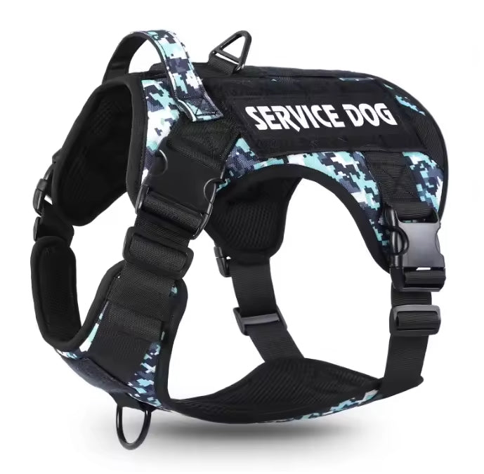 Tactical Dog Harness Vest – Adjustable, Reflective, Metal Buckle, for Hiking &amp; Training, S–XL – view 10