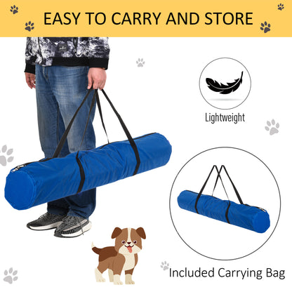 4-Piece Dog Agility Starter Kit – Adjustable Height Jump Bars with Carry Bag, Blue – view 6