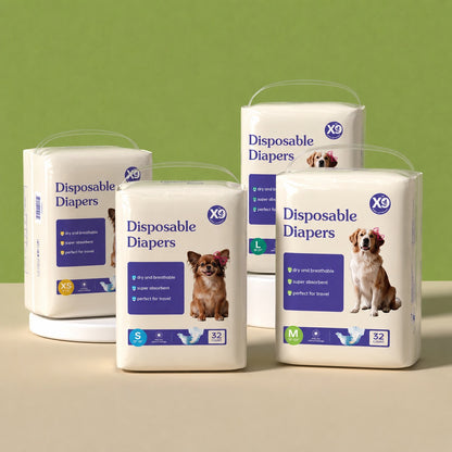 Disposable Female Dog Diapers – Super Absorbent, Leak-Proof with Tail Hole, XS–L – view 10