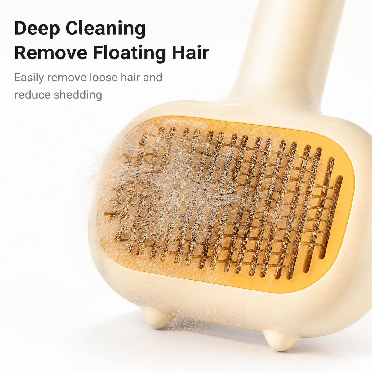 Self-Cleaning Bear Slicker Brush for Cats &amp; Dogs – Deshedding Comb with Non-Slip Handle – view 8