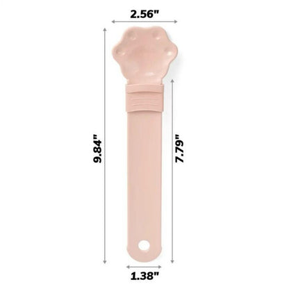 Shallow Plastic Cat Treat Strip Feeder – 9.8 x 2.6 in, Blue, Pink, Yellow, Purple or Brown – view 6