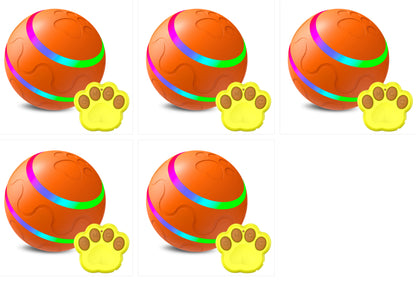 Self-Rotating Rechargeable Cat Ball Toy with Auto Direction Change, Silicone and ABS – view 24