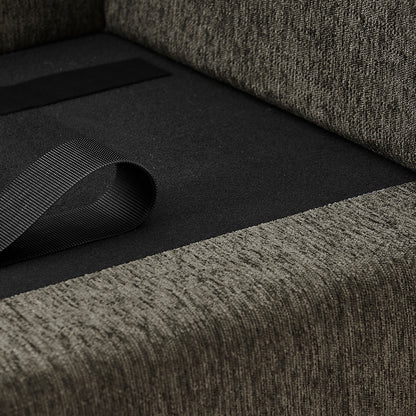Oversized Dog Sofa Bed with Curved Armrests – Linen Pet Couch for Large Dogs, Dark Gray – view 9