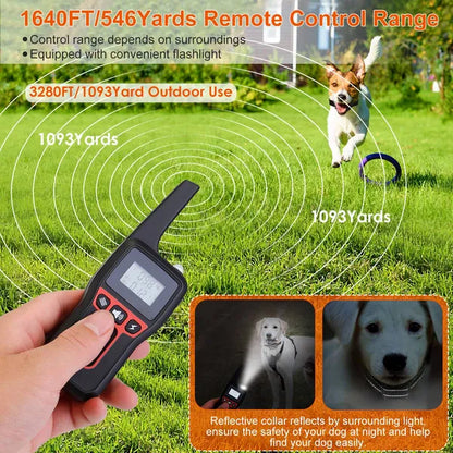 3280 ft Remote Dog Training Collar – Beep, Vibration &amp; Static, IP67 Waterproof, Rechargeable – view 3