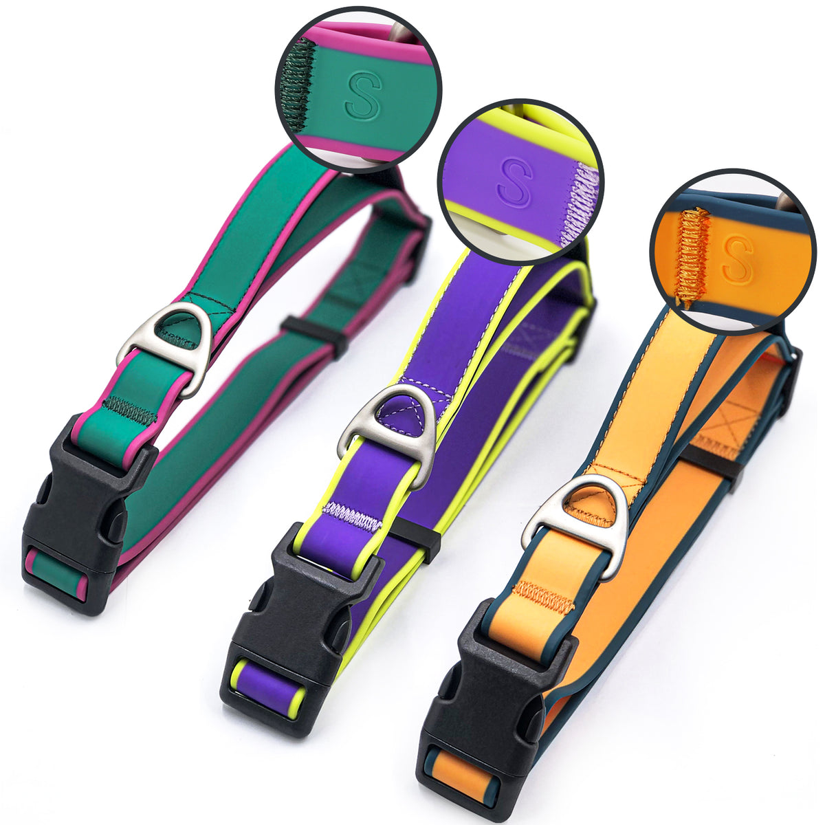 Tactical Dog Collar for Working Dogs – Waterproof, Wear-Resistant, Green, Purple or Orange, 3 Sizes – view 6