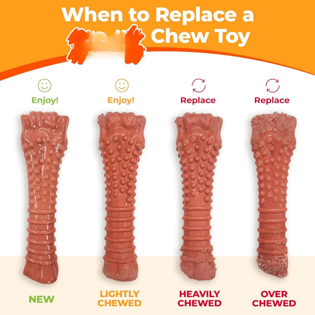 Nylon Ring Bone Dog Chew Toy, Flavored, Extra Small for Dogs up to 15 lbs – view 2
