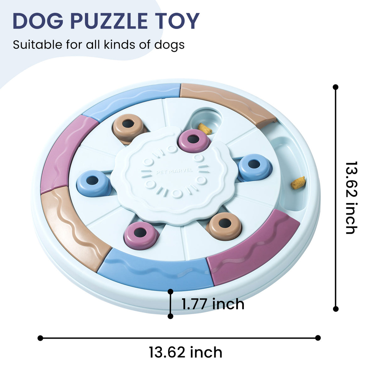 Dog Puzzle Feeder Toy – Treat Game with Non-Slip Feet, Levels 1 to 3 – view 10