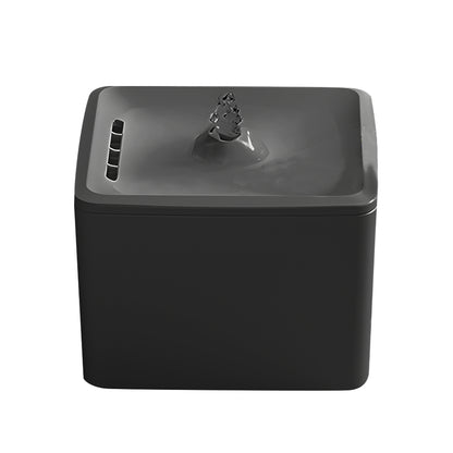 Square Pet Water Dispenser – Simple Water Station for Cats &amp; Dogs, White or Black – view 10