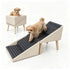 2-in-1 Foldable Dog Stairs and Ottoman – 4-Step Pet Steps for Bed and Couch, Anti-Slip, Beige