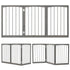 3-Panel Wooden Pet Fence – Gray, 63 x 30 in, Solid Fir Wood – view 10