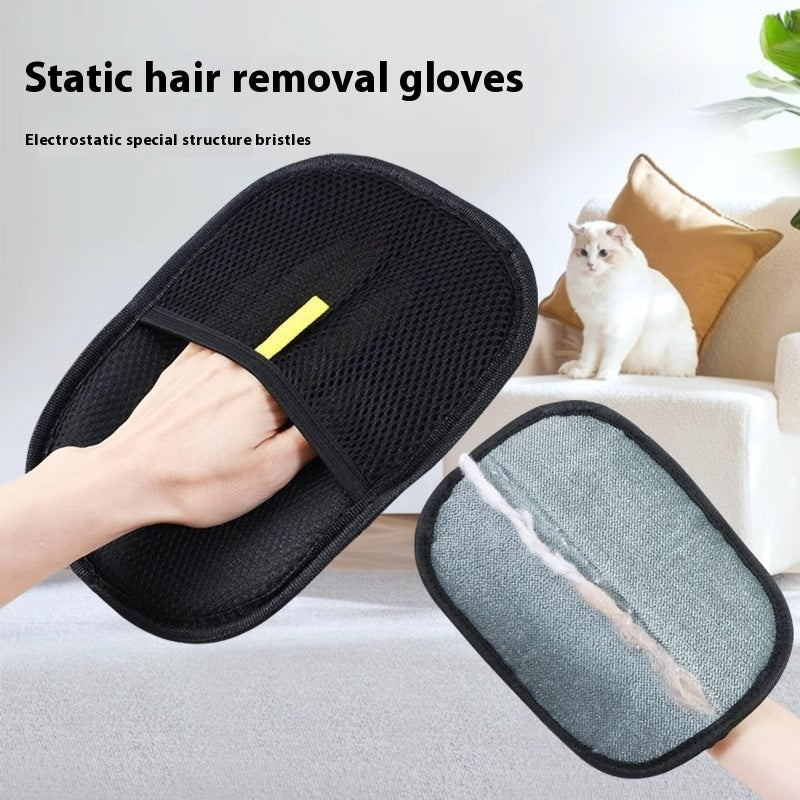 Pet Hair Remover Grooming Glove – Dual-Sided Deshedding Mitt for Dogs, Cats and Rabbits – view 6