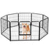 Metal Dog Exercise Pen with Door – Indoor & Outdoor Playpen for Puppies, Medium & Large Dogs – view 7