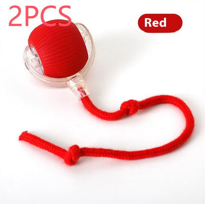 Self-Driving Rolling Ball Cat Toy – 3 Modes, Bird Chirp Sound, Tail &amp; Rope Attachments – view 24