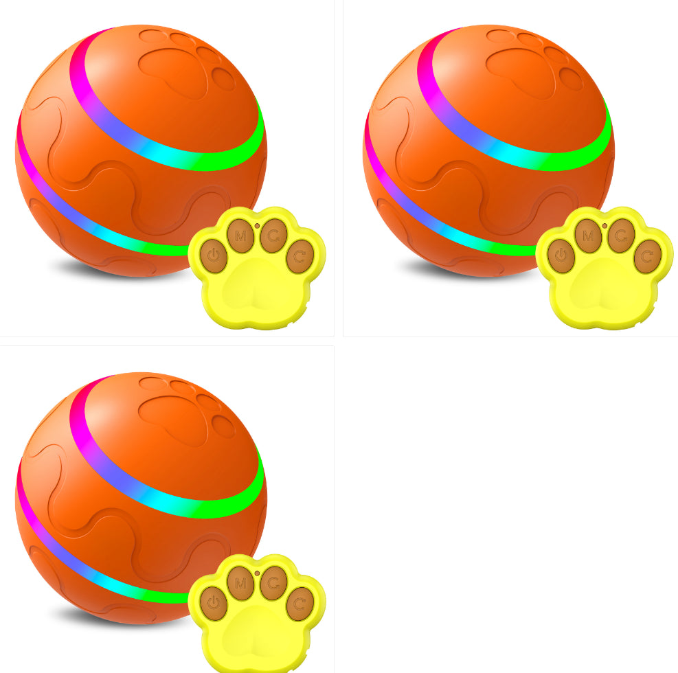Self-Rotating Rechargeable Cat Ball Toy with Auto Direction Change, Silicone and ABS – view 22