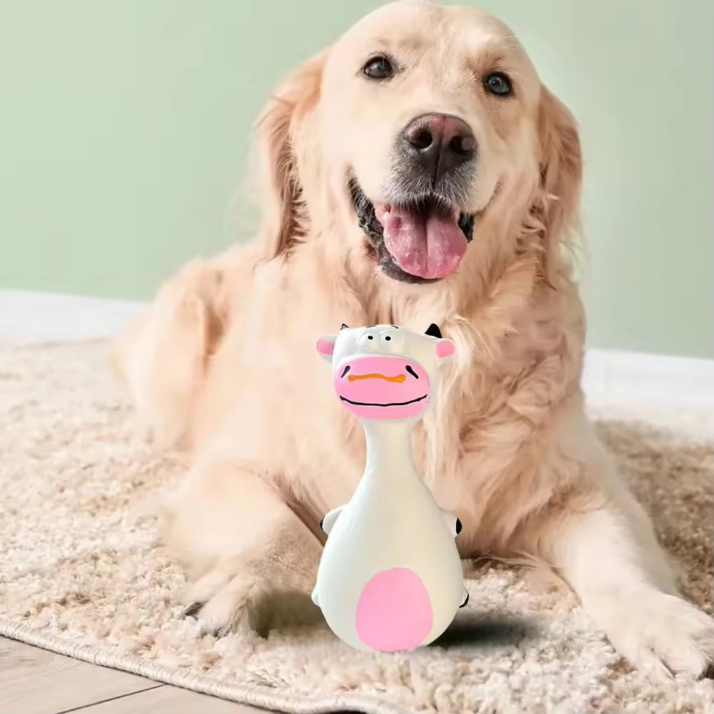 Latex Animal-Shaped Squeaky Dog Chew Toys 4-Piece Set for Puppies and Small Dogs – view 4