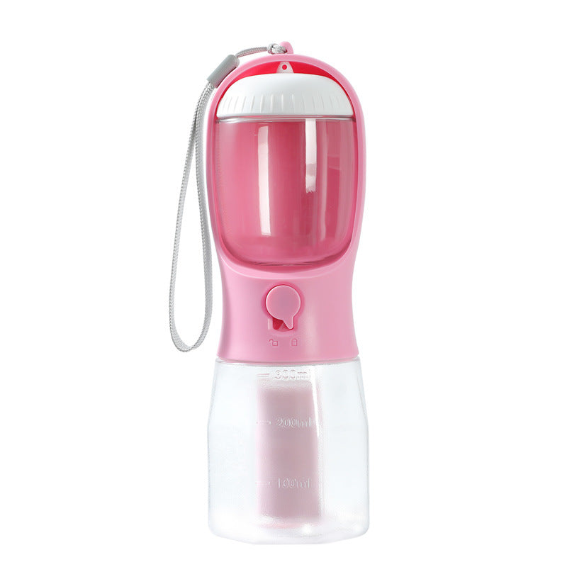 3-in-1 Dog Water Bottle – Travel Cup with Food Container, Waste Bag Holder &amp; Filter, 300 ml – view 15