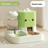 2-in-1 Gravity Pet Feeder and Water Dispenser – 2300 ml Food & 1000 ml Water, Green