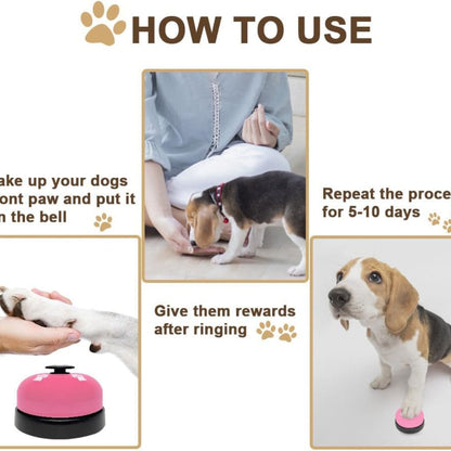 Dog Potty Training Bells – Press Bell + Adjustable Door Hanging Bells, 2-Pack – view 2